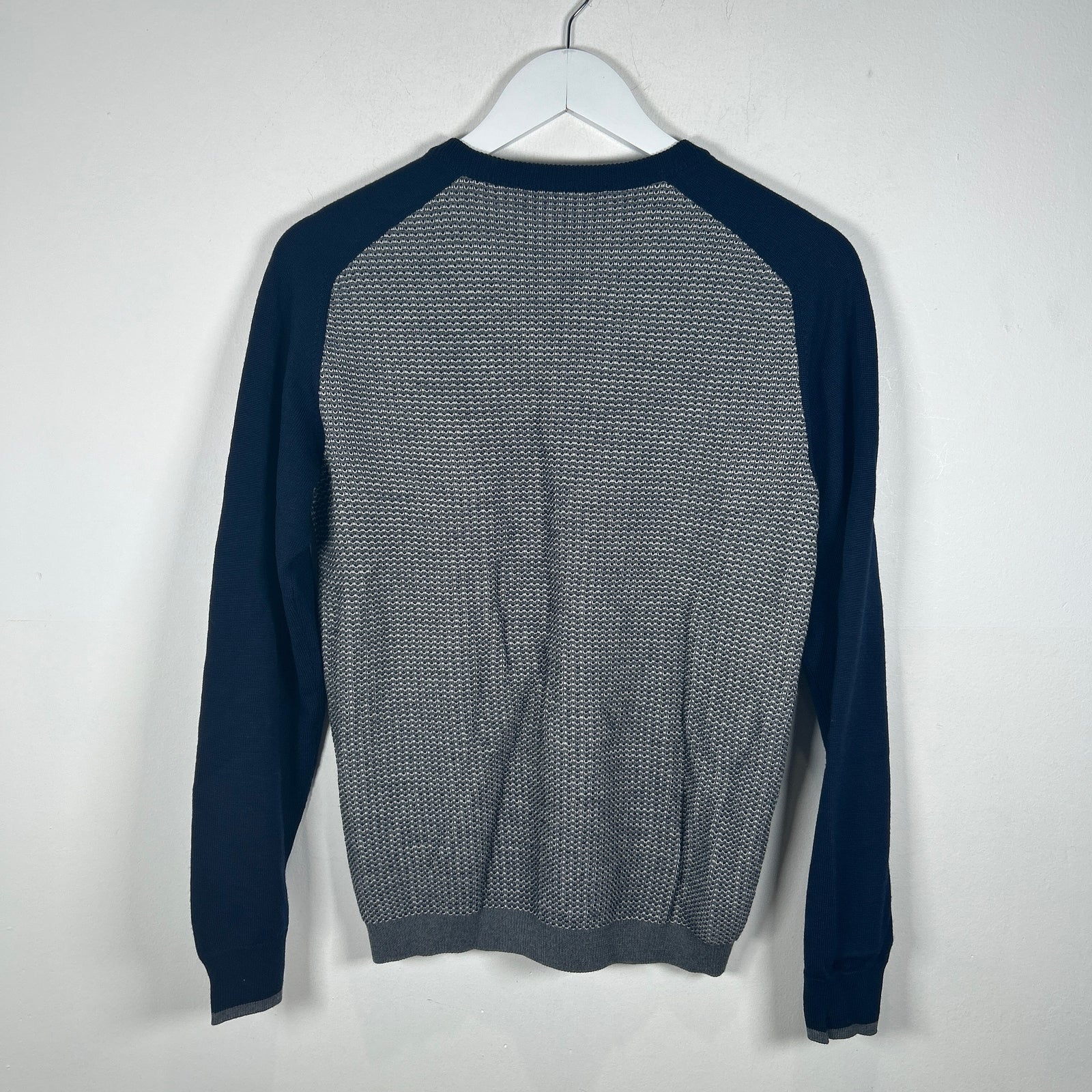 Salvatore Ferragamo Raglan Navy/Grey Size S