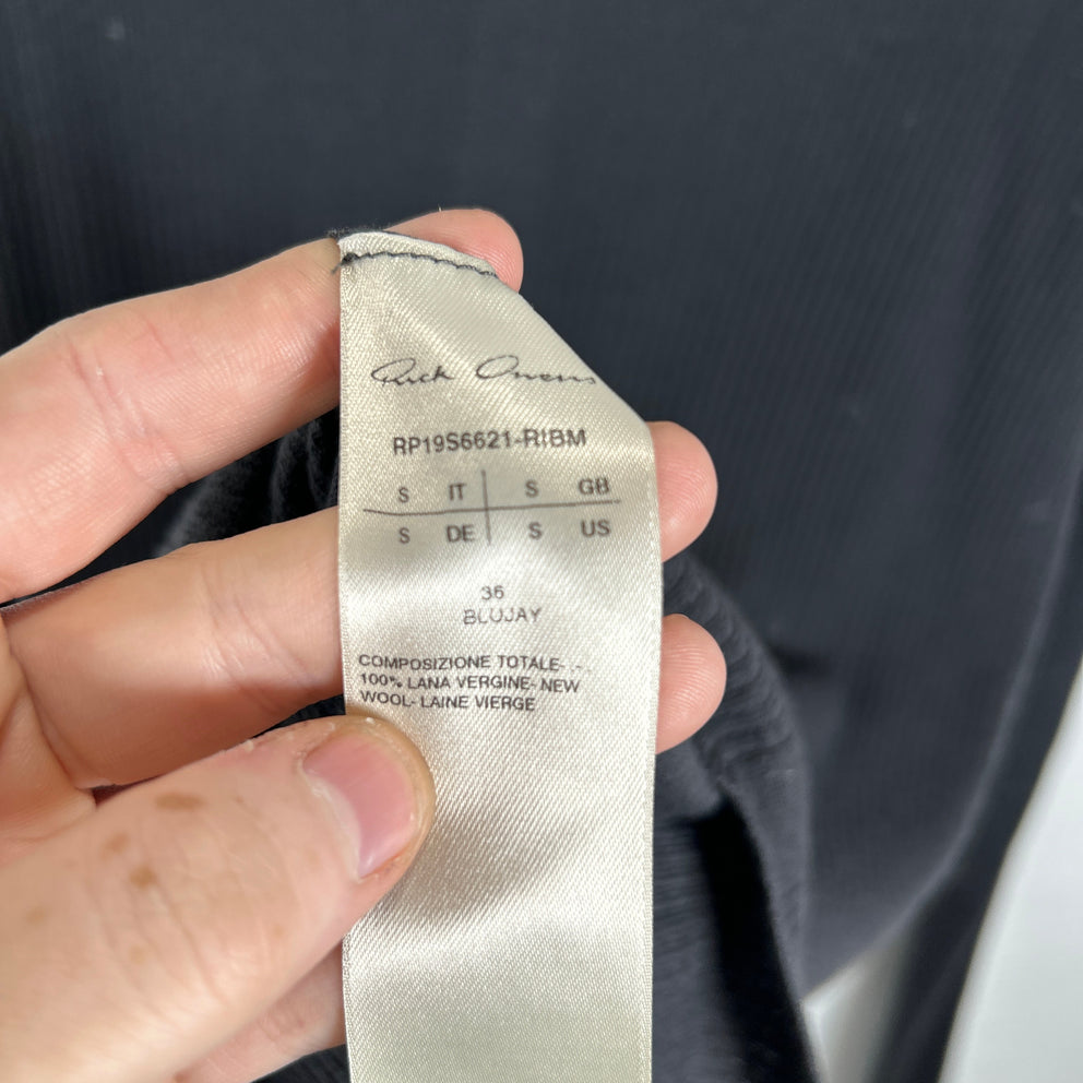 Rick Owens SS19 Babel Knit Longsleeve Size S