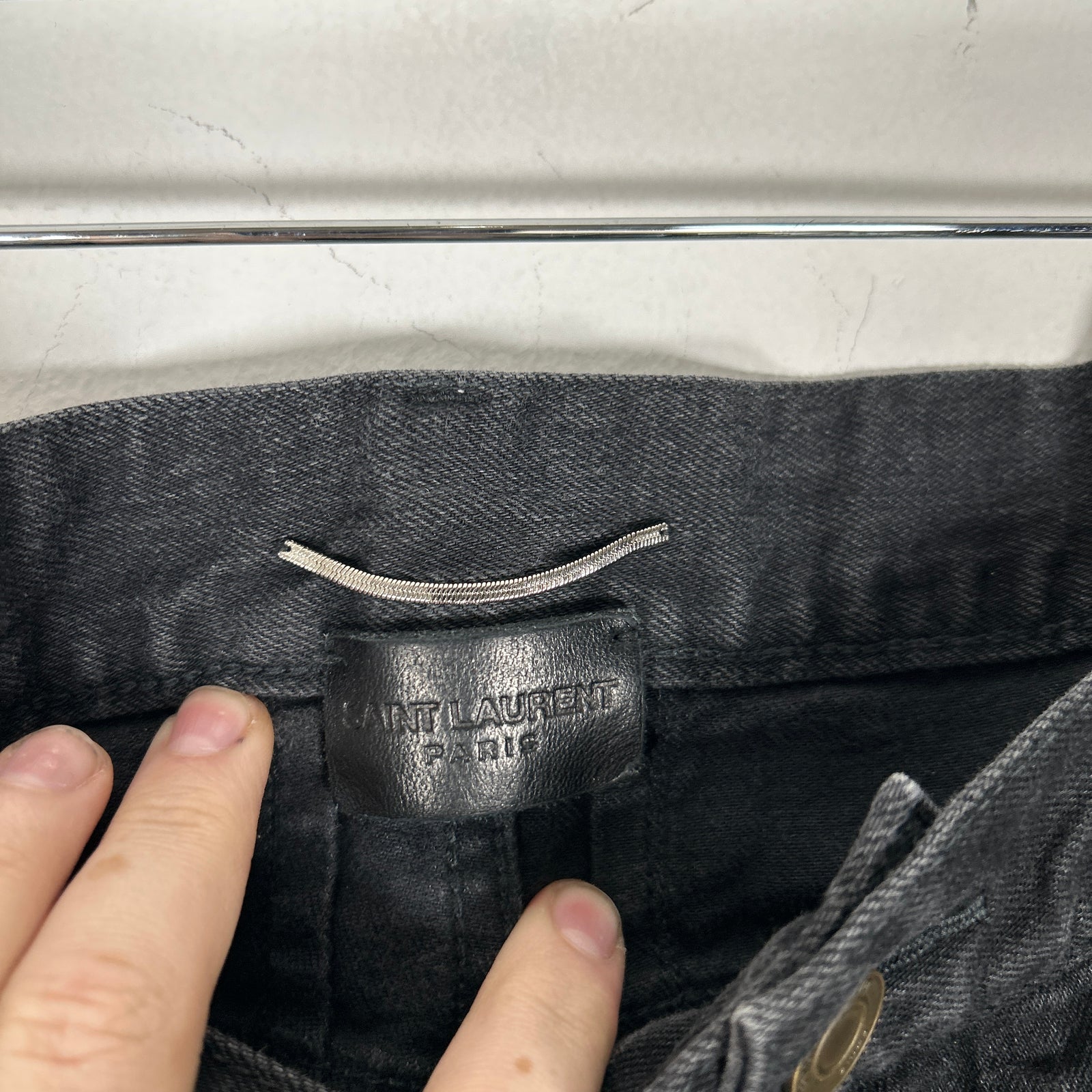Saint Laurent Distressed Black Size 36