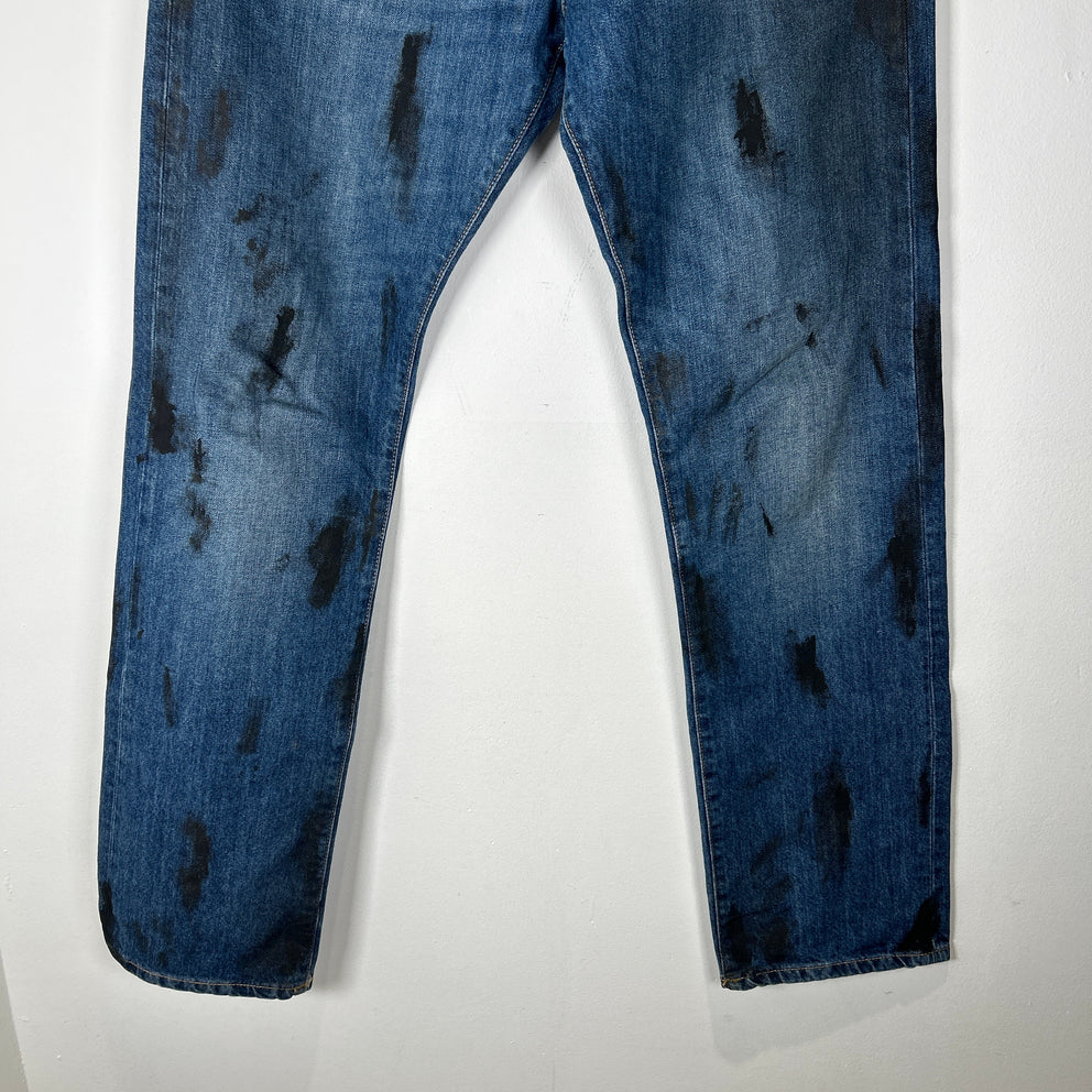 Vivienne Westwood Anglomania Oil Stained Jeans Size 32