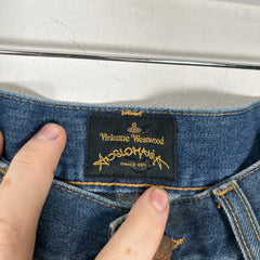 Vivienne Westwood Anglomania Oil Stained Jeans Size 32