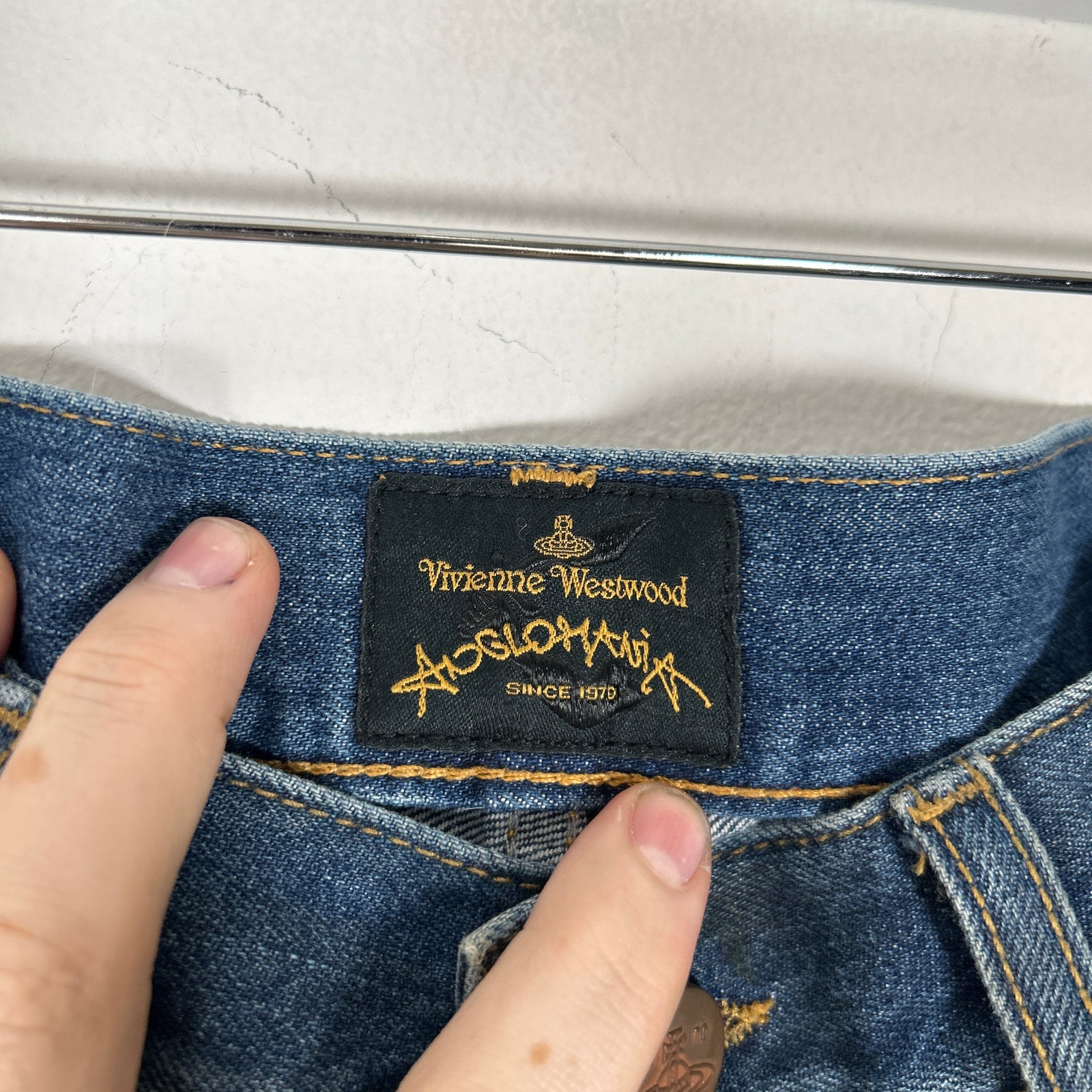 Vivienne Westwood Anglomania Oil Stained Jeans Size 32