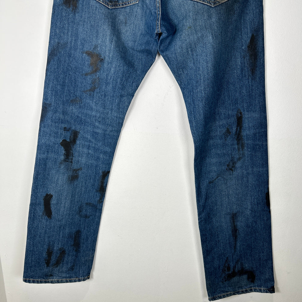 Vivienne Westwood Anglomania Oil Stained Jeans Size 32