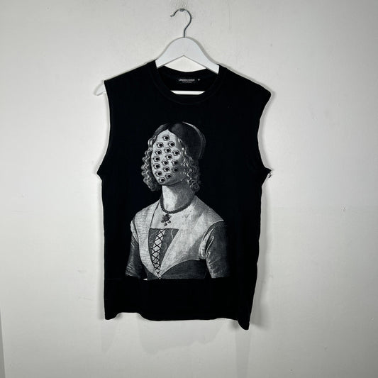 Undercover Mona Lisa Eyes Graphic Tank Top Size S