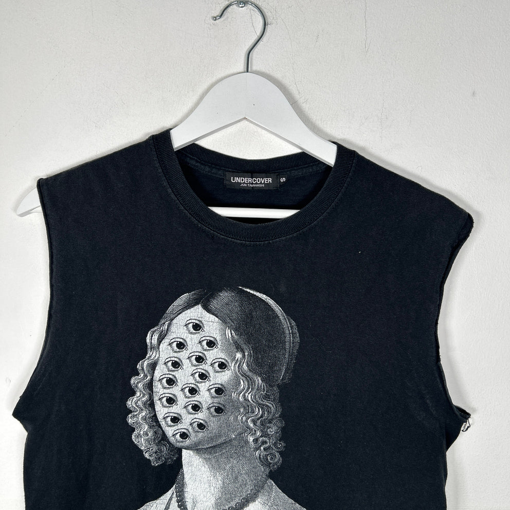 Undercover Mona Lisa Eyes Graphic Tank Top Size S