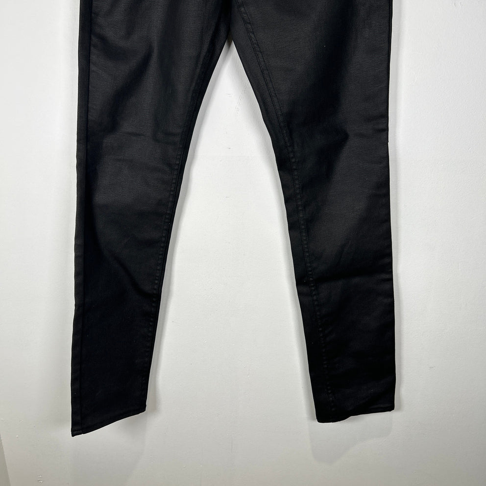 Ksubi Black Waxed Jeans Size 32