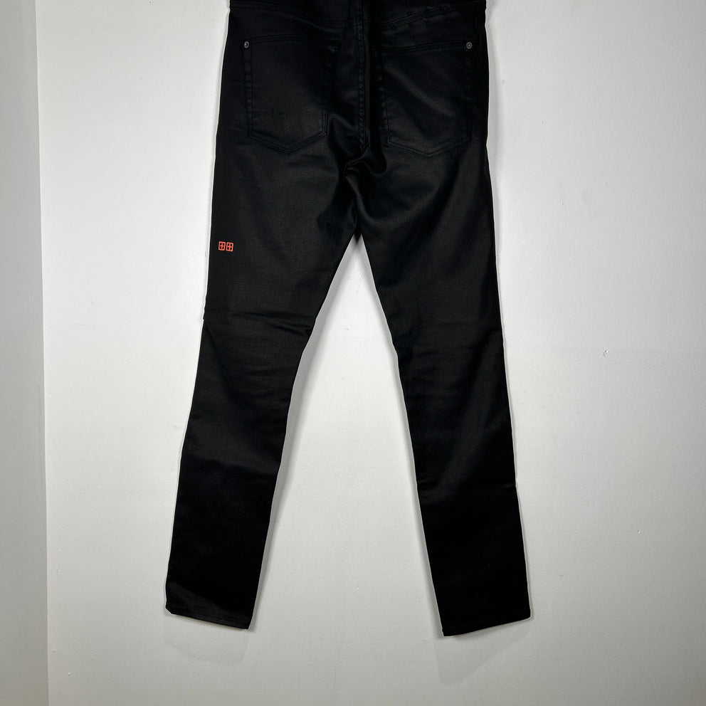 Ksubi Black Waxed Jeans Size 32