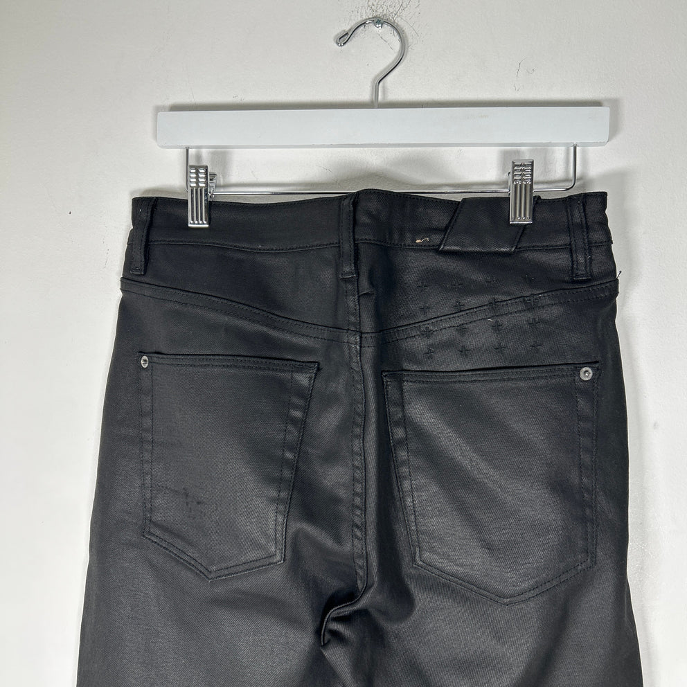 Ksubi Black Waxed Jeans Size 32