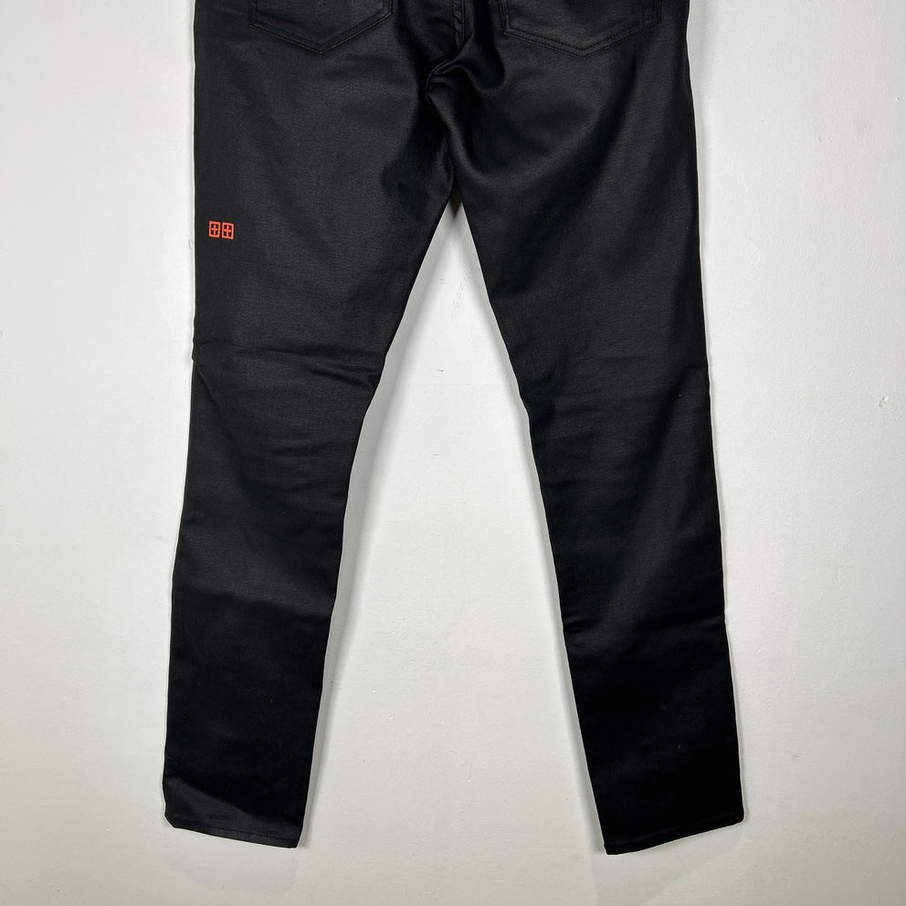 Ksubi Black Waxed Jeans Size 32