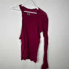 Rick Owens SS23 EDFU Magneta Tank/Half Longsleeve T-Shirt Size M