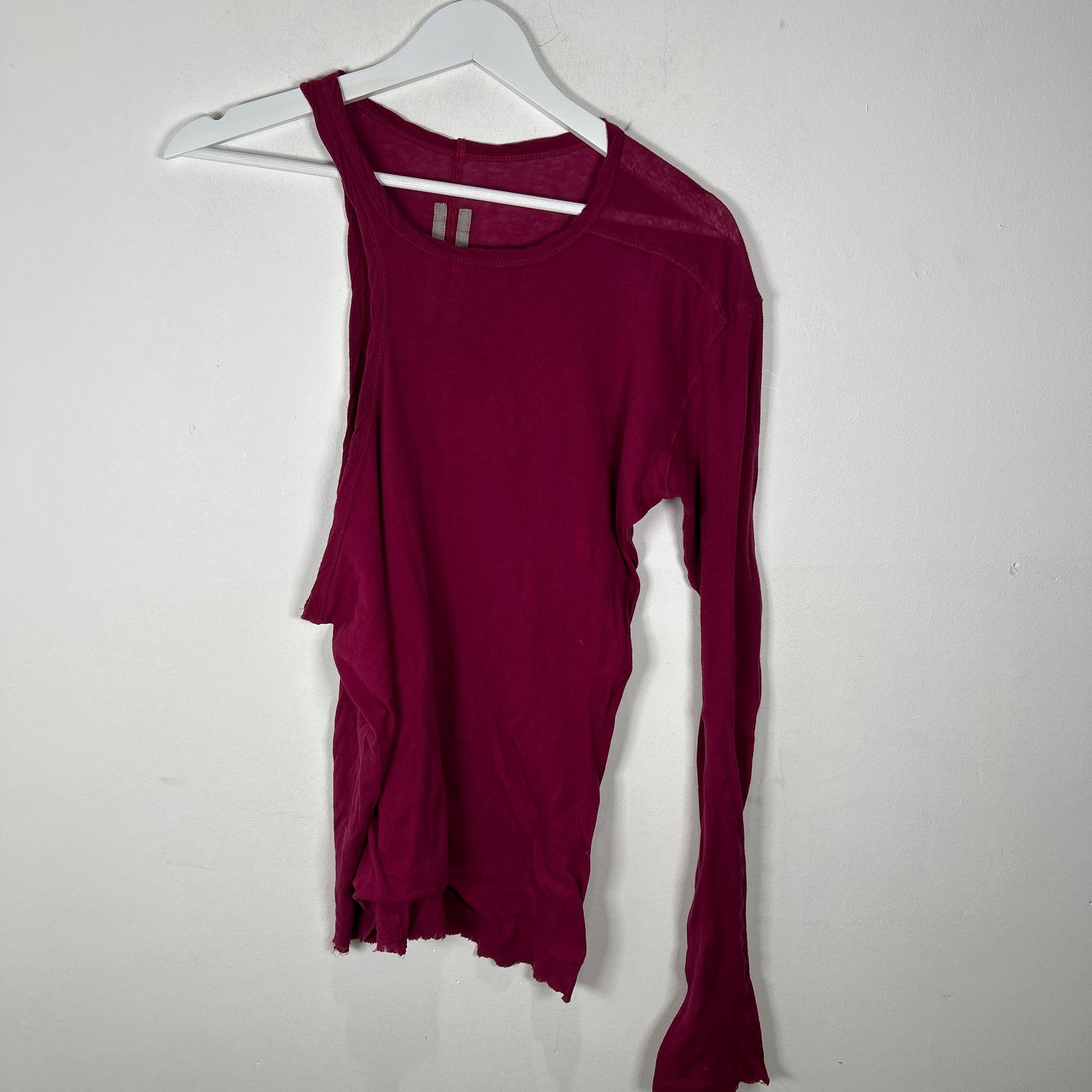 Rick Owens SS23 EDFU Magneta Tank/Half Longsleeve T-Shirt Size M