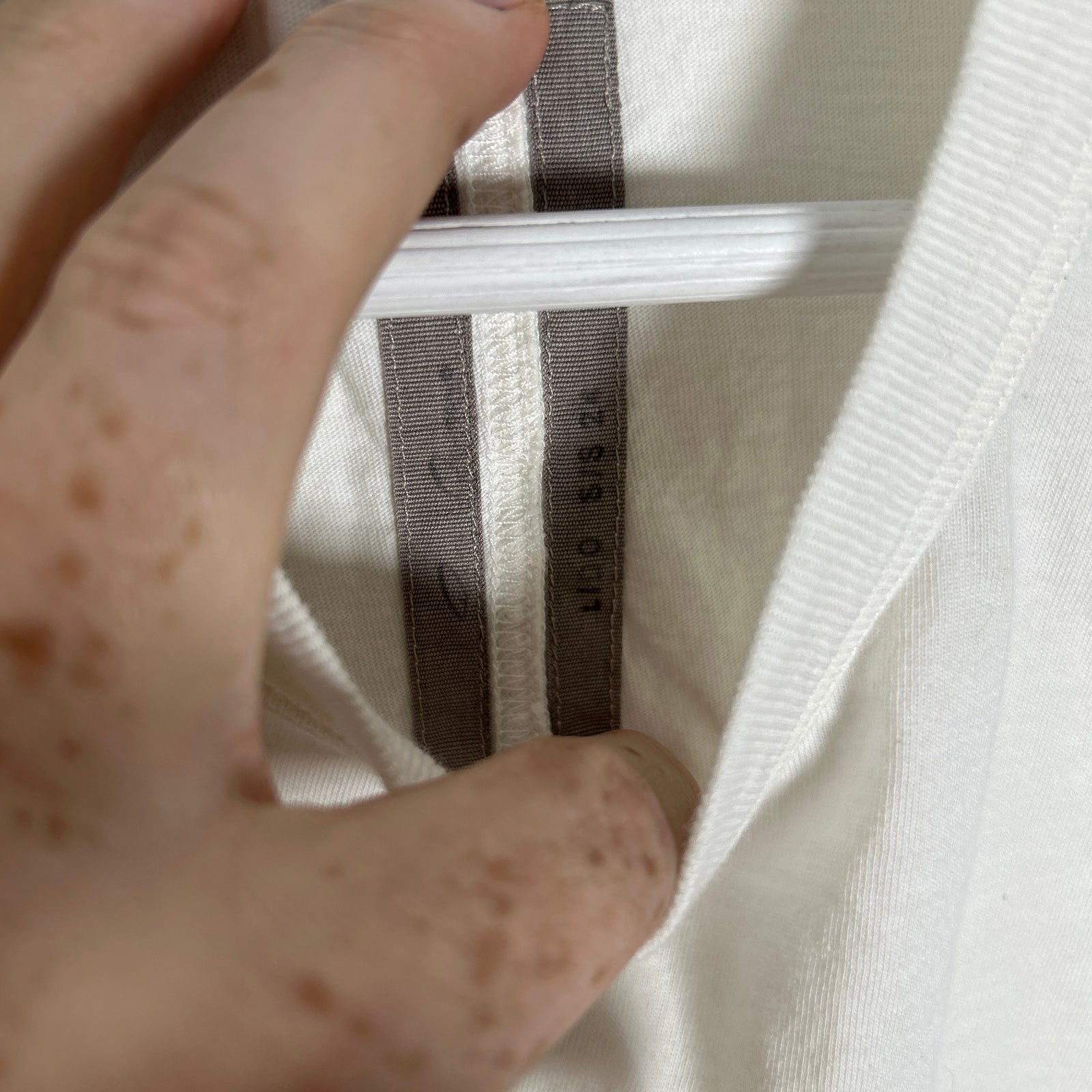 Rick Owens White Level T-Shirt Size S