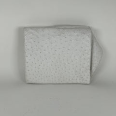 Celine White Ostrich Leather Cross Body