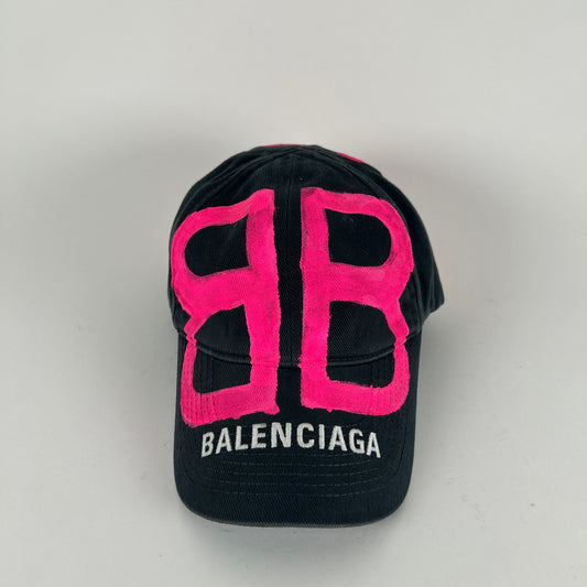 Balenciaga Graffiti Sprayed BB Hat