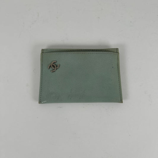 Chanel Sea Green Card Holder