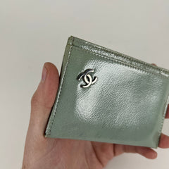 Chanel Sea Green Card Holder