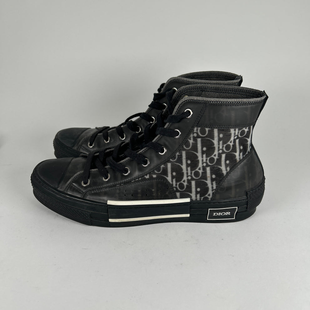 Dior B23 Black Oblique High Tops Size 43.5