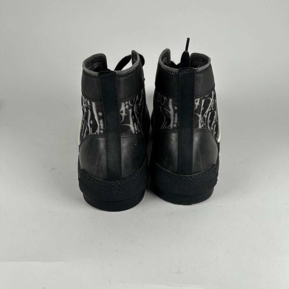 Dior B23 Black Oblique High Tops Size 43.5