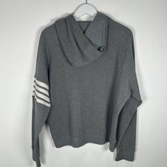 Thom Browne Grey 4 Bar Thermal Hoodie Size 3