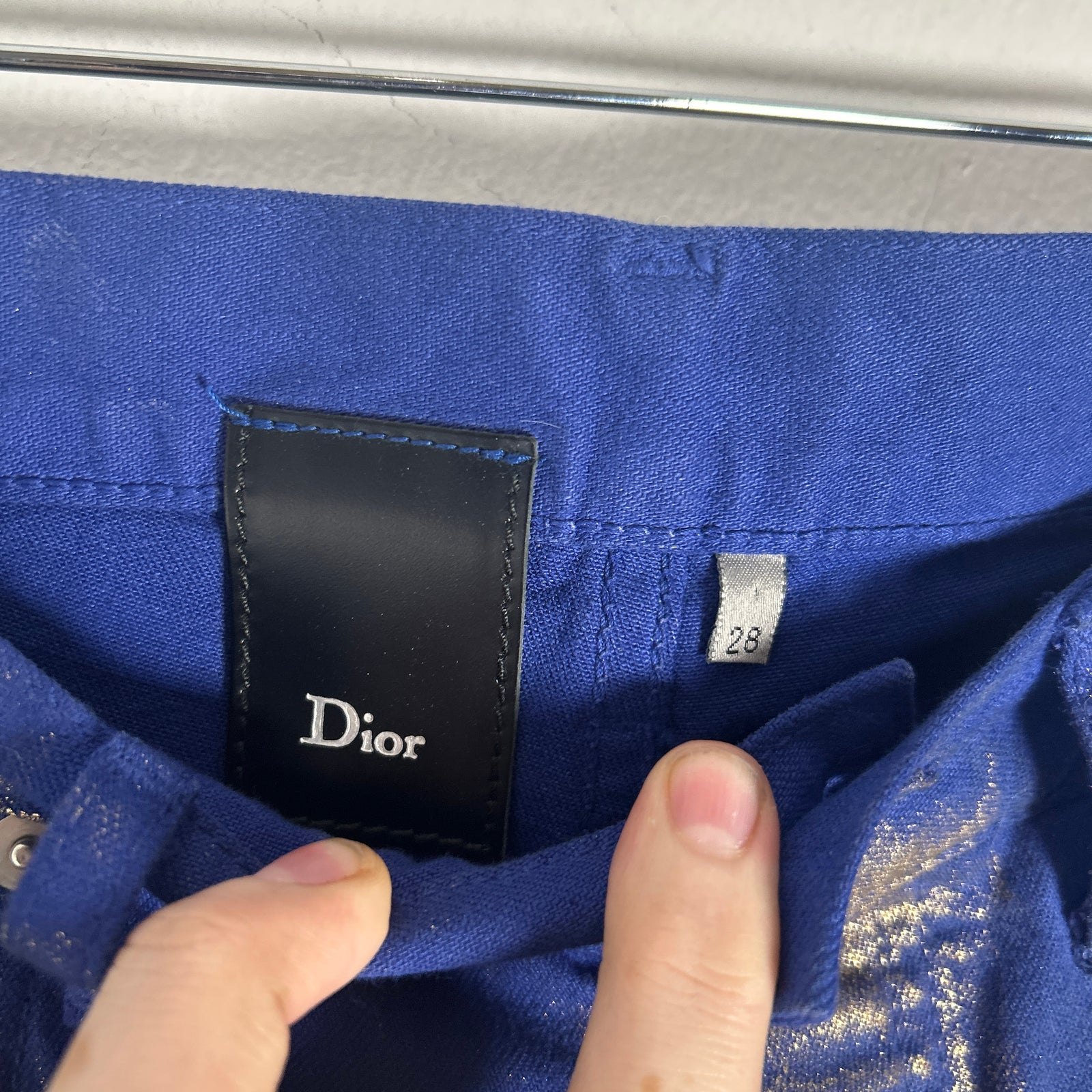 Dior Blue Gold Wax Denim Size 28