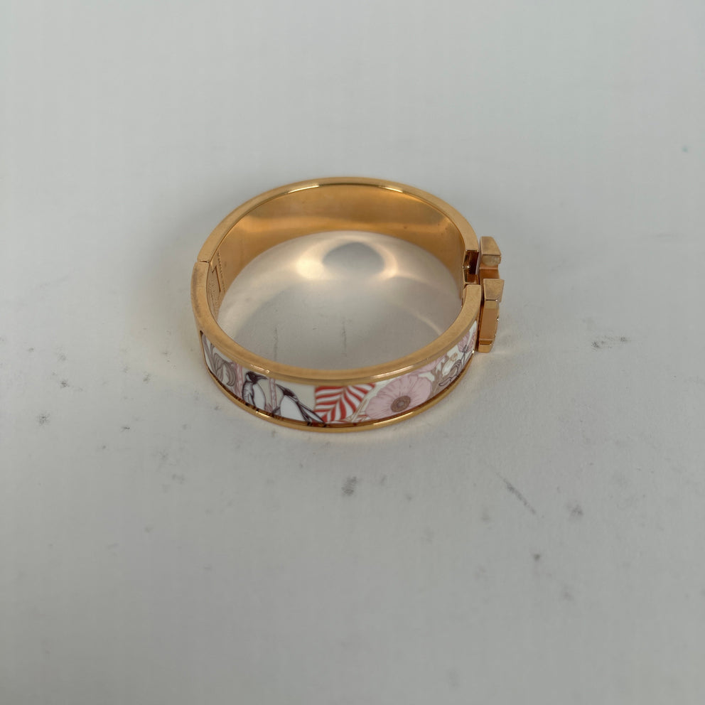 Hermes Clic 'H' Motif Precious Paradise Enemal Bracelet