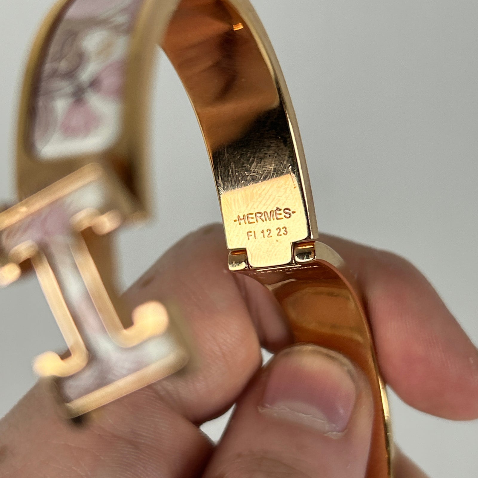 Hermes Clic 'H' Motif Precious Paradise Enemal Bracelet