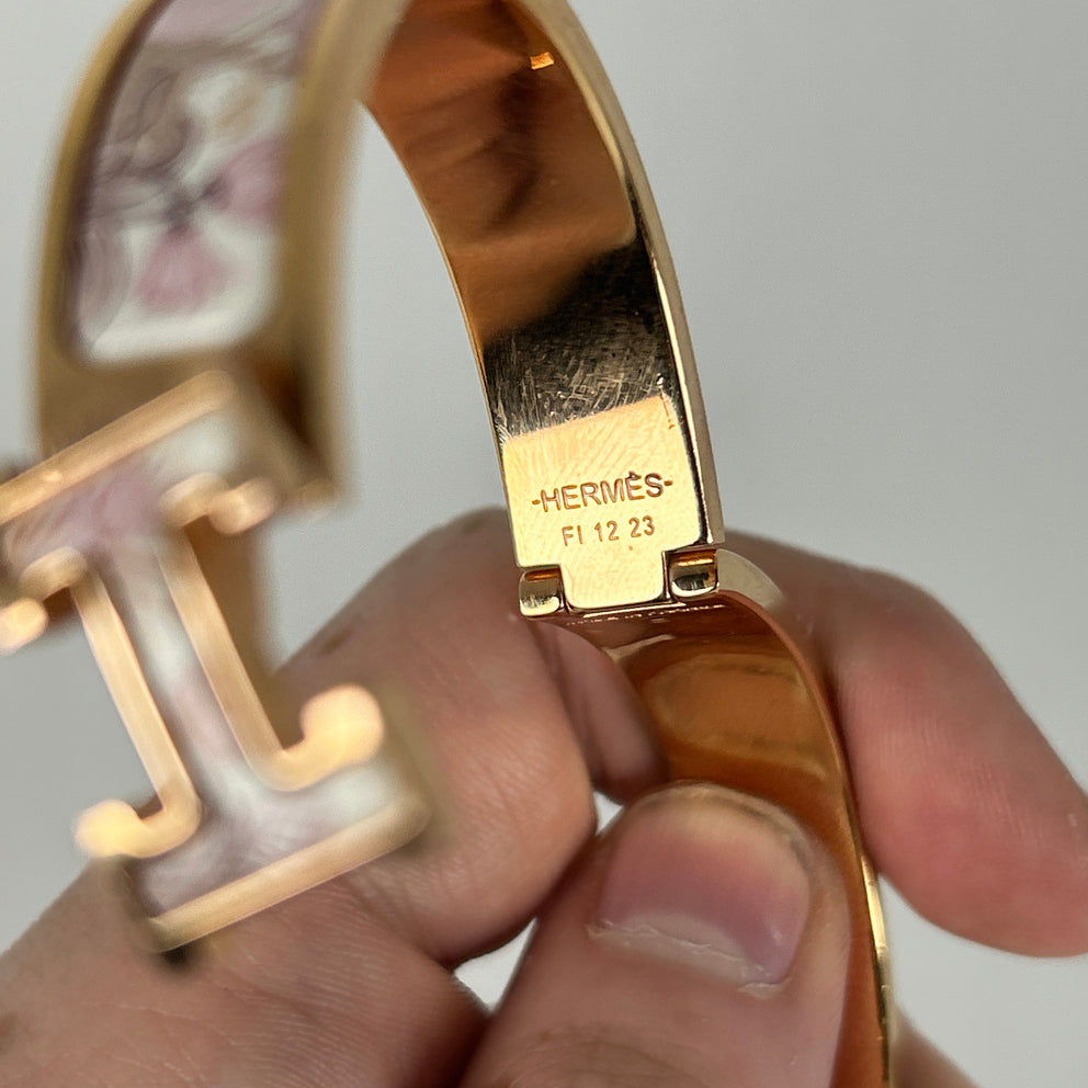 Hermes Clic 'H' Motif Precious Paradise Enemal Bracelet
