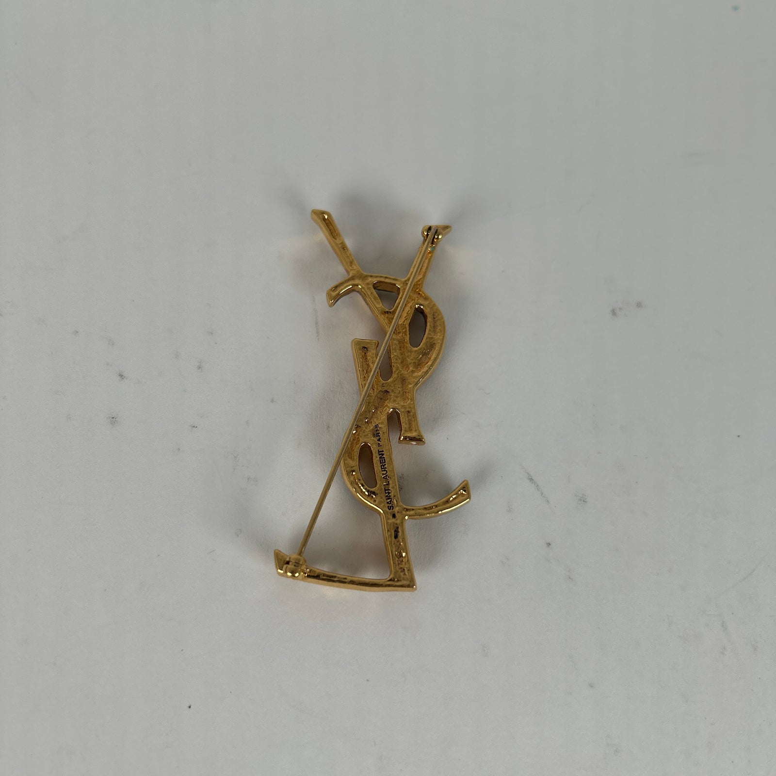 Saint Laurent Logo Broach