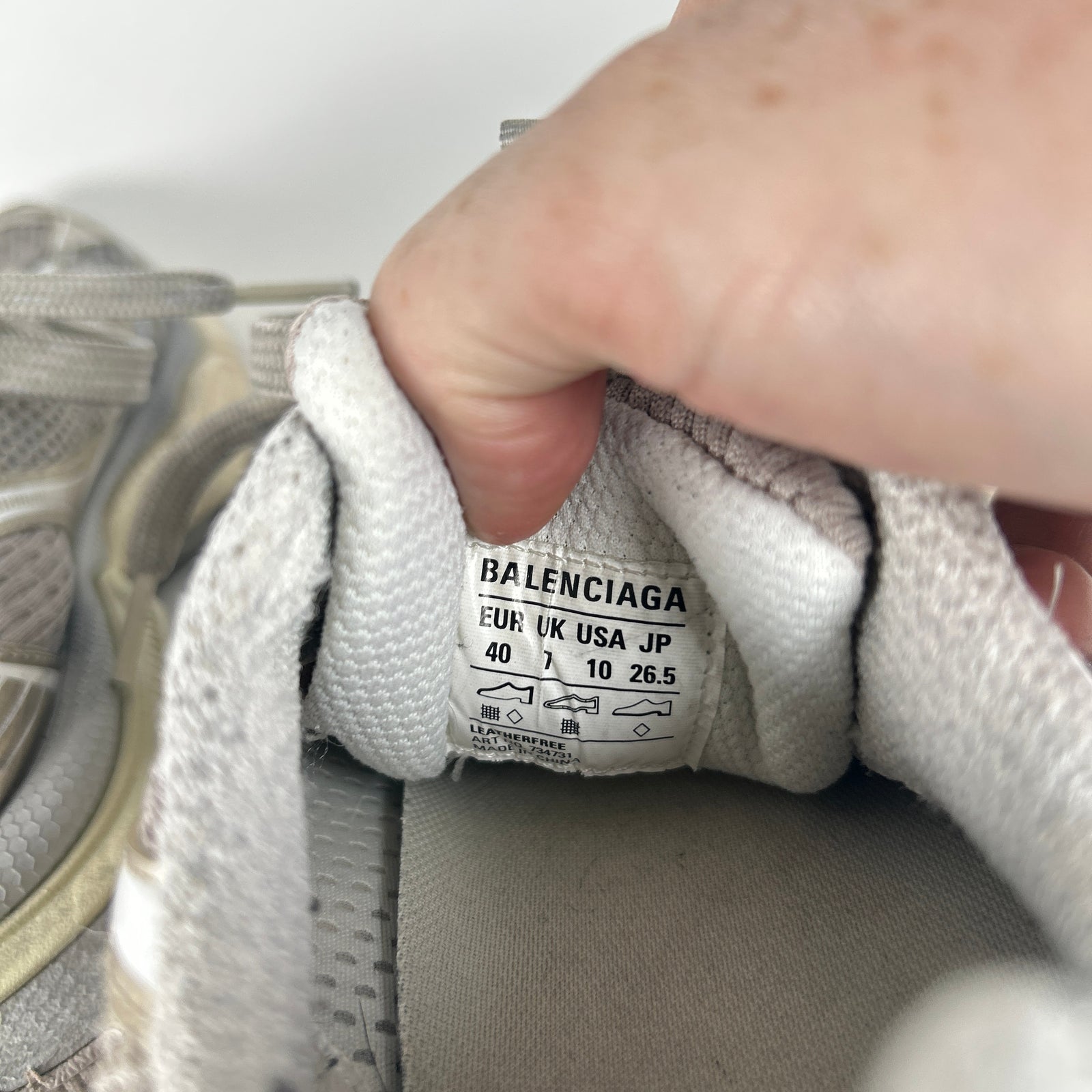 Balenciaga Eggshell 3XL Low Tops Size 40
