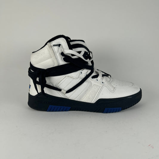 Saint Laurent Cure High 'White Black Blue' High Tops Size 41.5