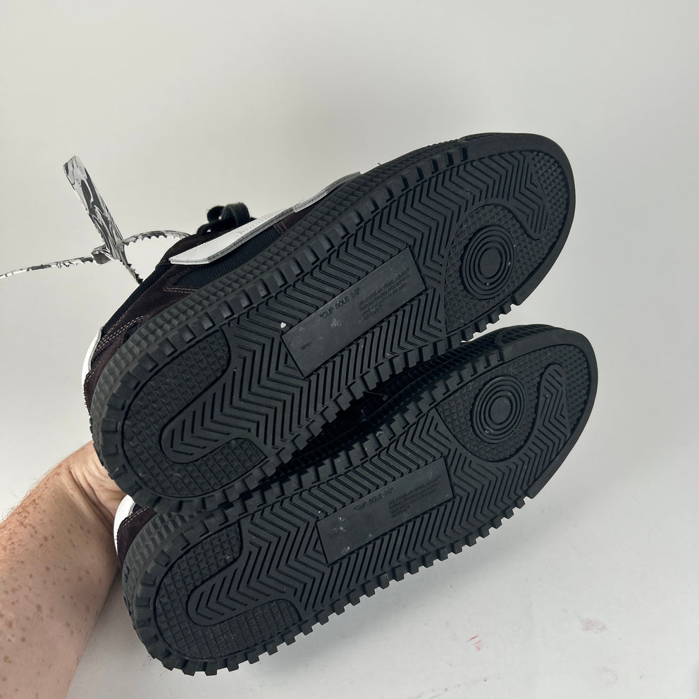 Off-White Floating Arrow Court 3.0 Brown Suede Size 42