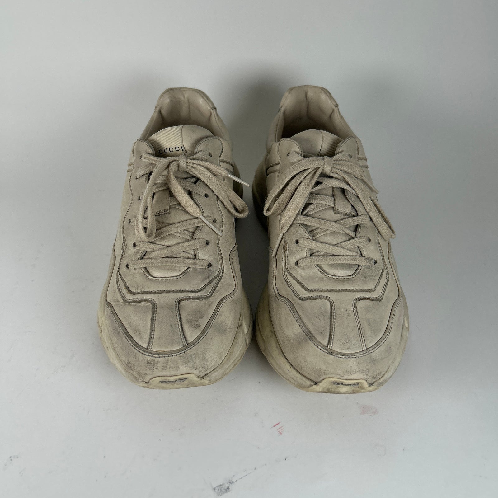 Gucci White Rython Size 8.5