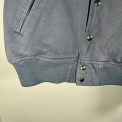 Stussy Ghost Logo Blue Bomber Jacket Size M