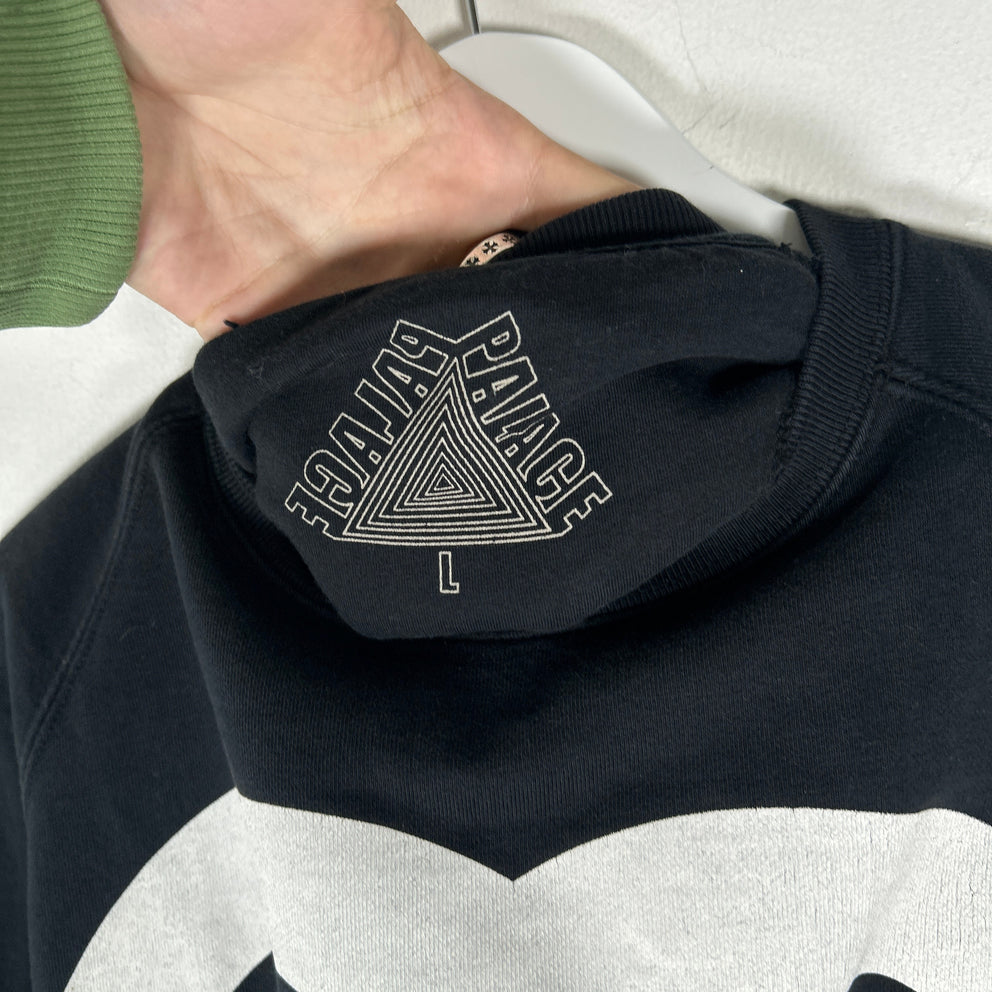 Palace 'Chanel' Logo Black Crewneck Size L