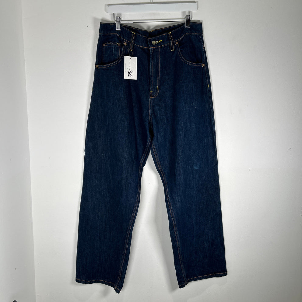 Evisu Leather Motif Jeans Size 34