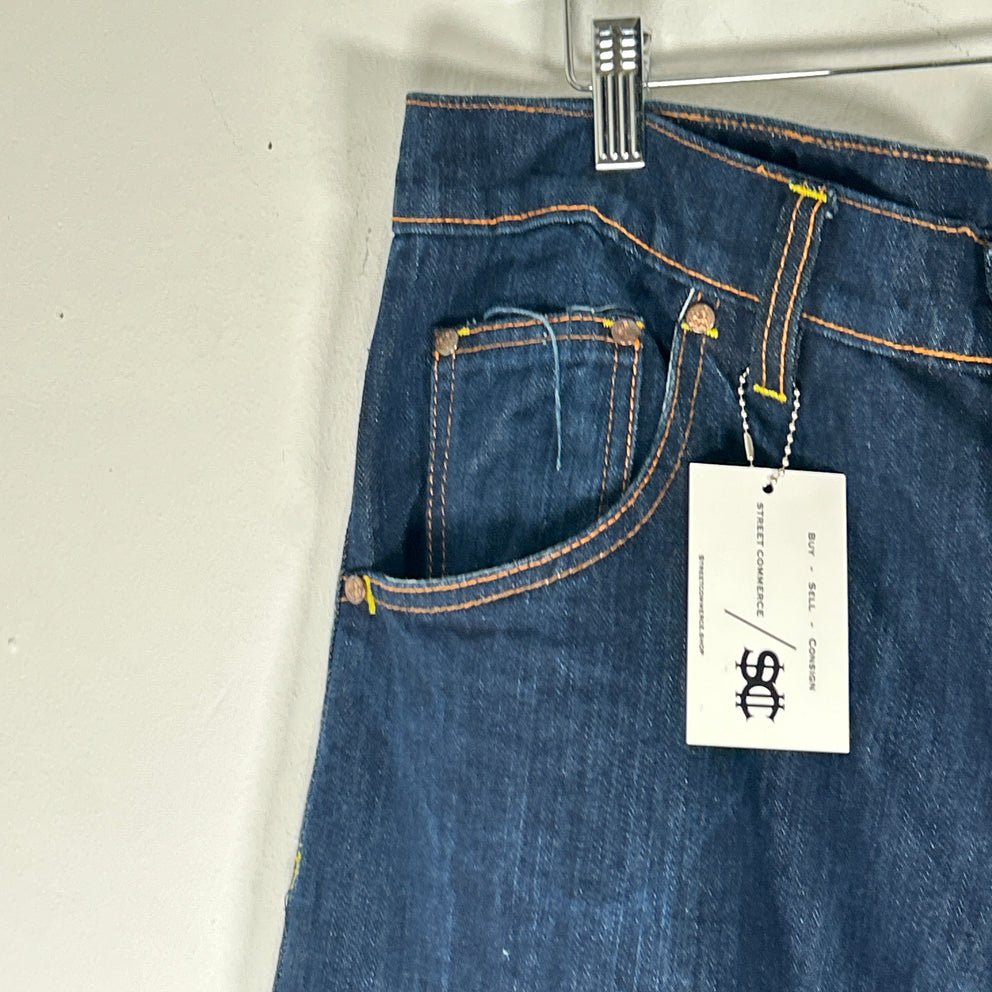 Evisu Leather Motif Jeans Size 34