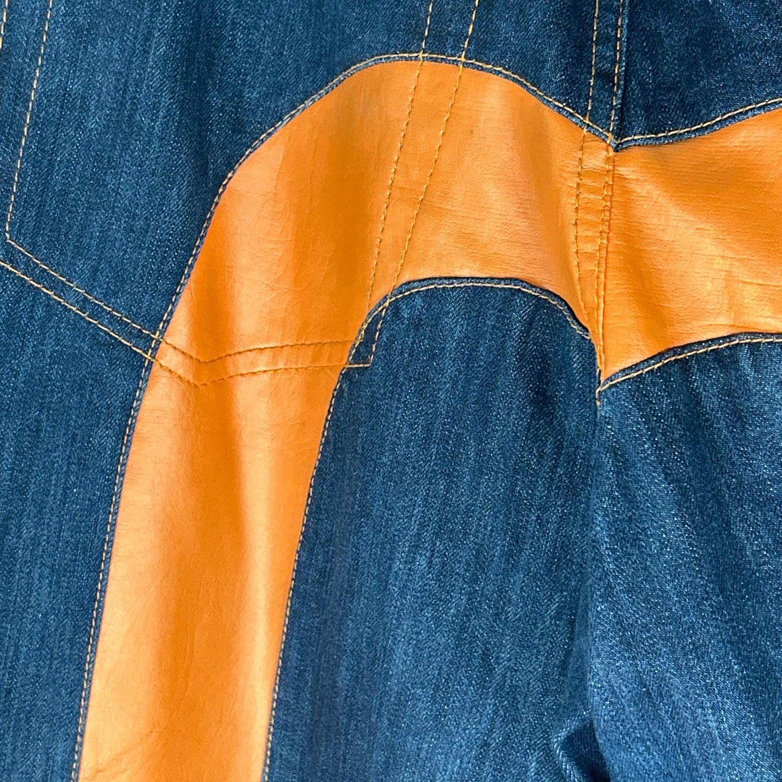 Evisu Leather Motif Jeans Size 34