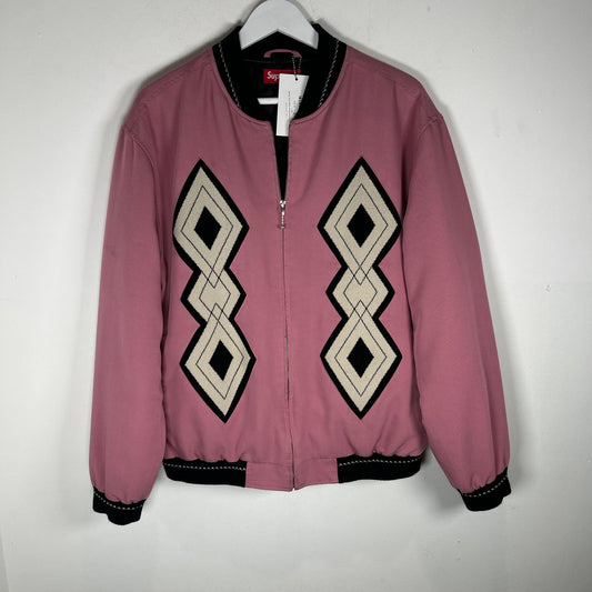 Supreme Diamond Rayon Dusty Pink Jacket Size L
