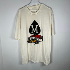 Maison Margiela Major Graphic Distressed White T-Shirt Size XL