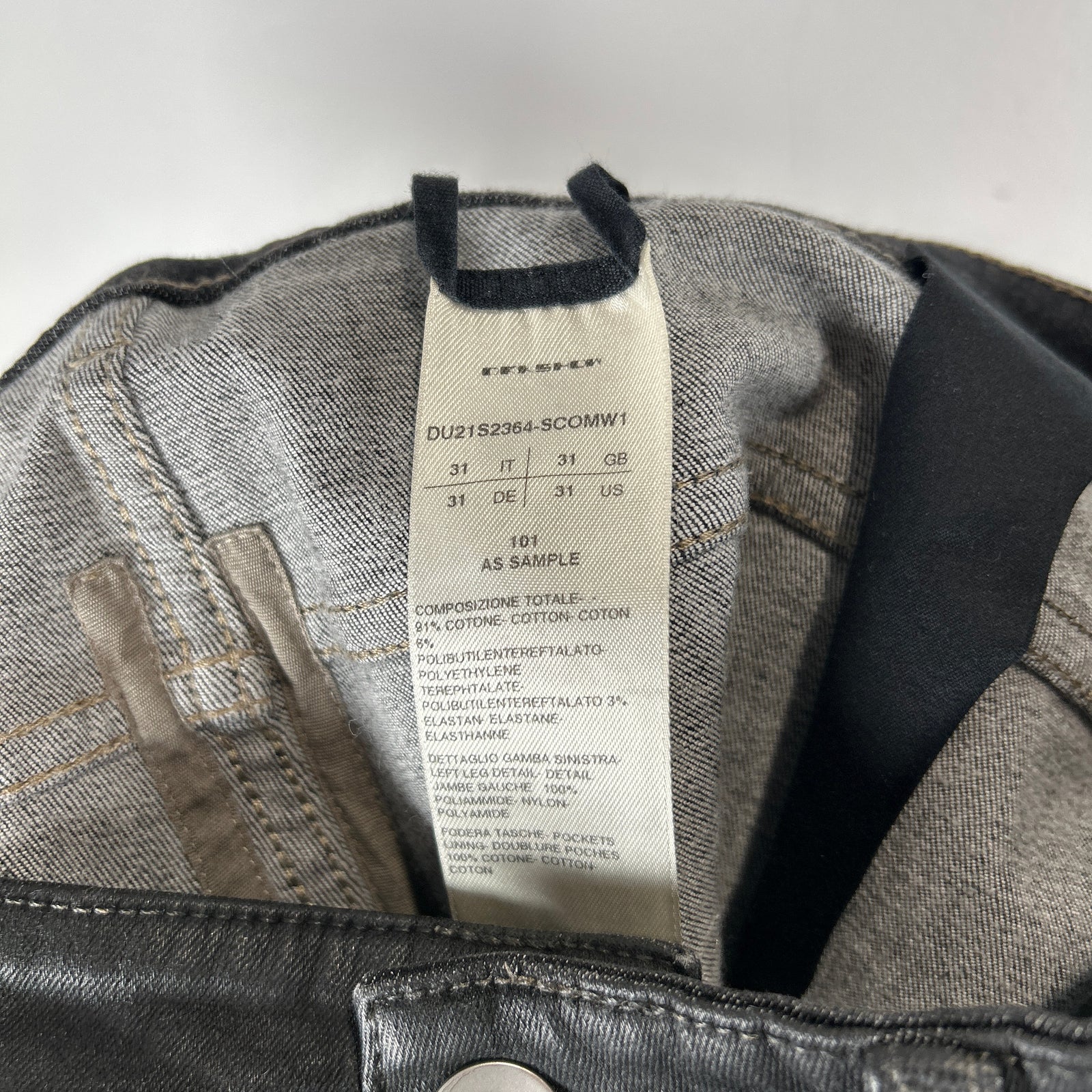 Rick Owens Tyrone Patchwork Jeans Size 31