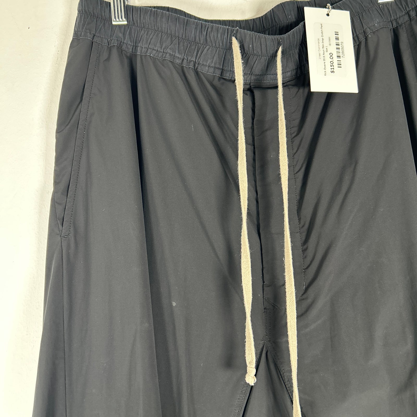 Rick Owens SS15 Faun Thin Drop Crotch Pants Size L