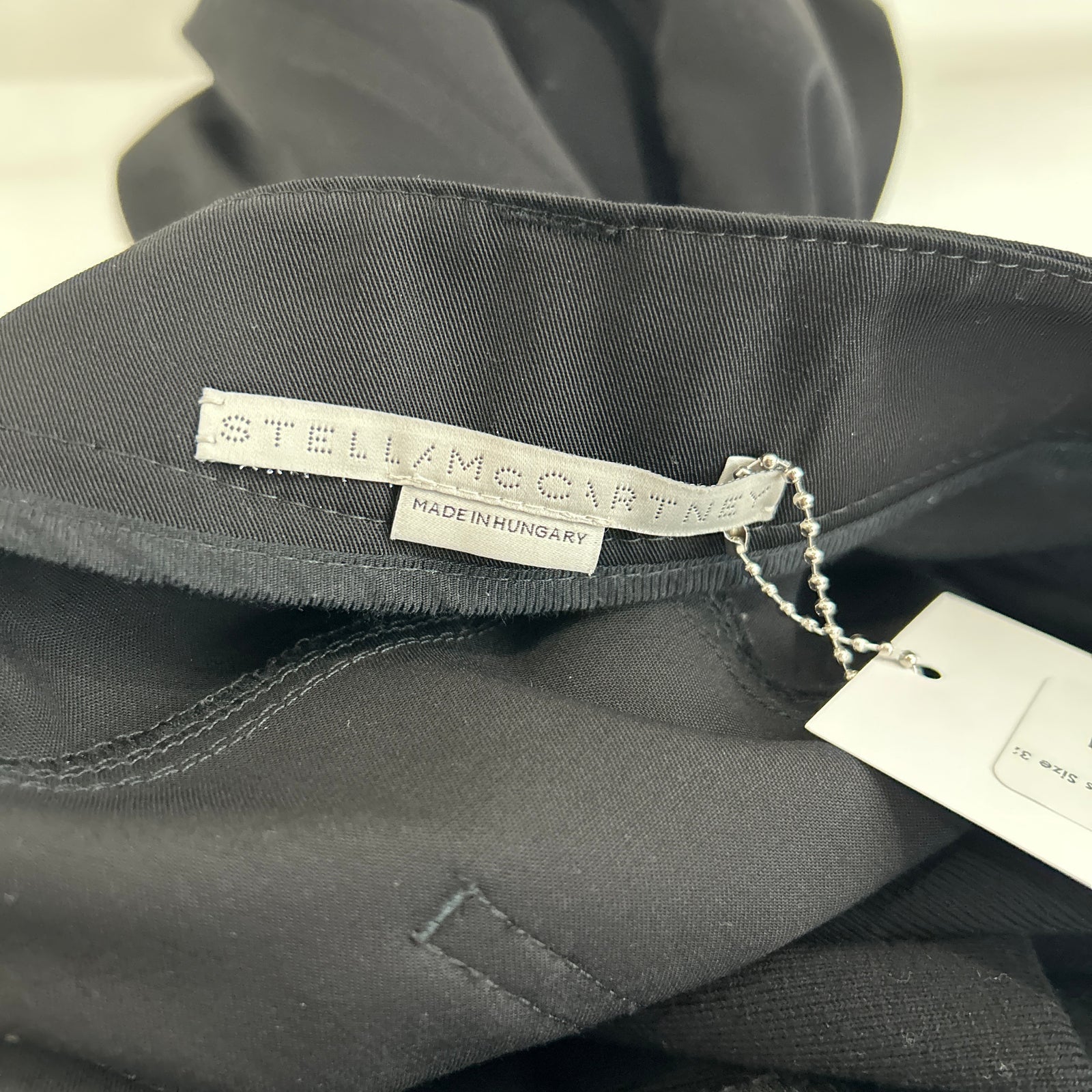 Stella Maccartney Ruffles Black Pants Size 32