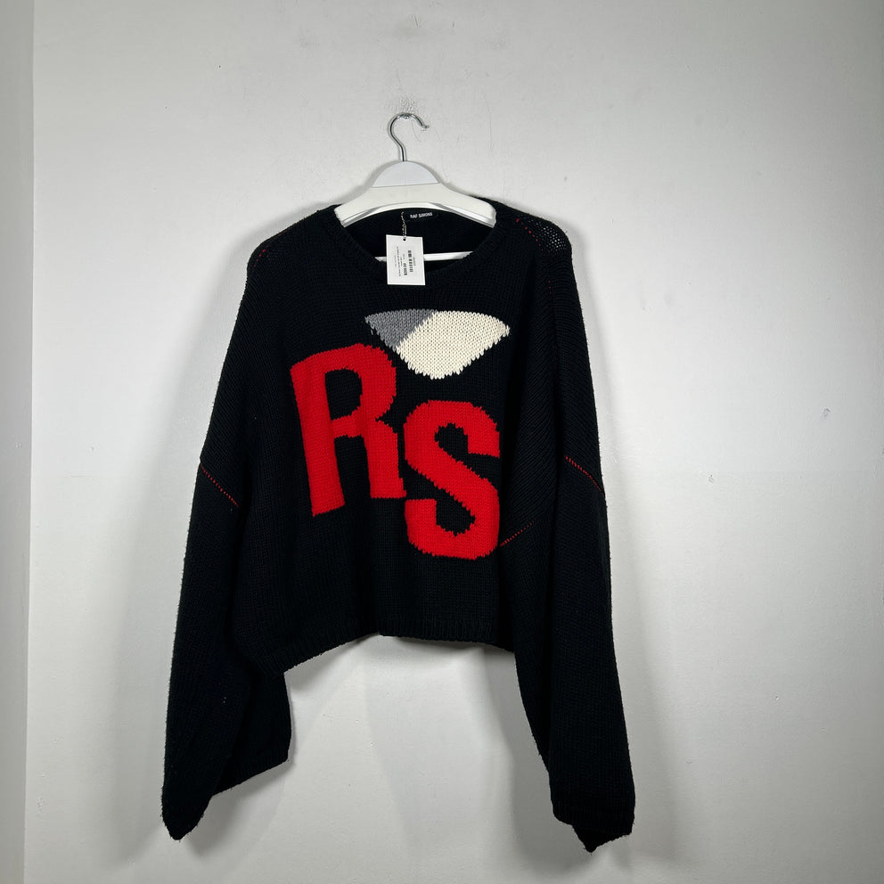 Raf Simons 'Love New York RS' Cropped Knit Sweater Size S