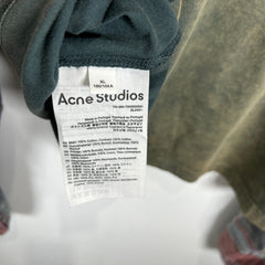 Acne Studios Green Paneled Long-Sleeve T-Shirt Size XL