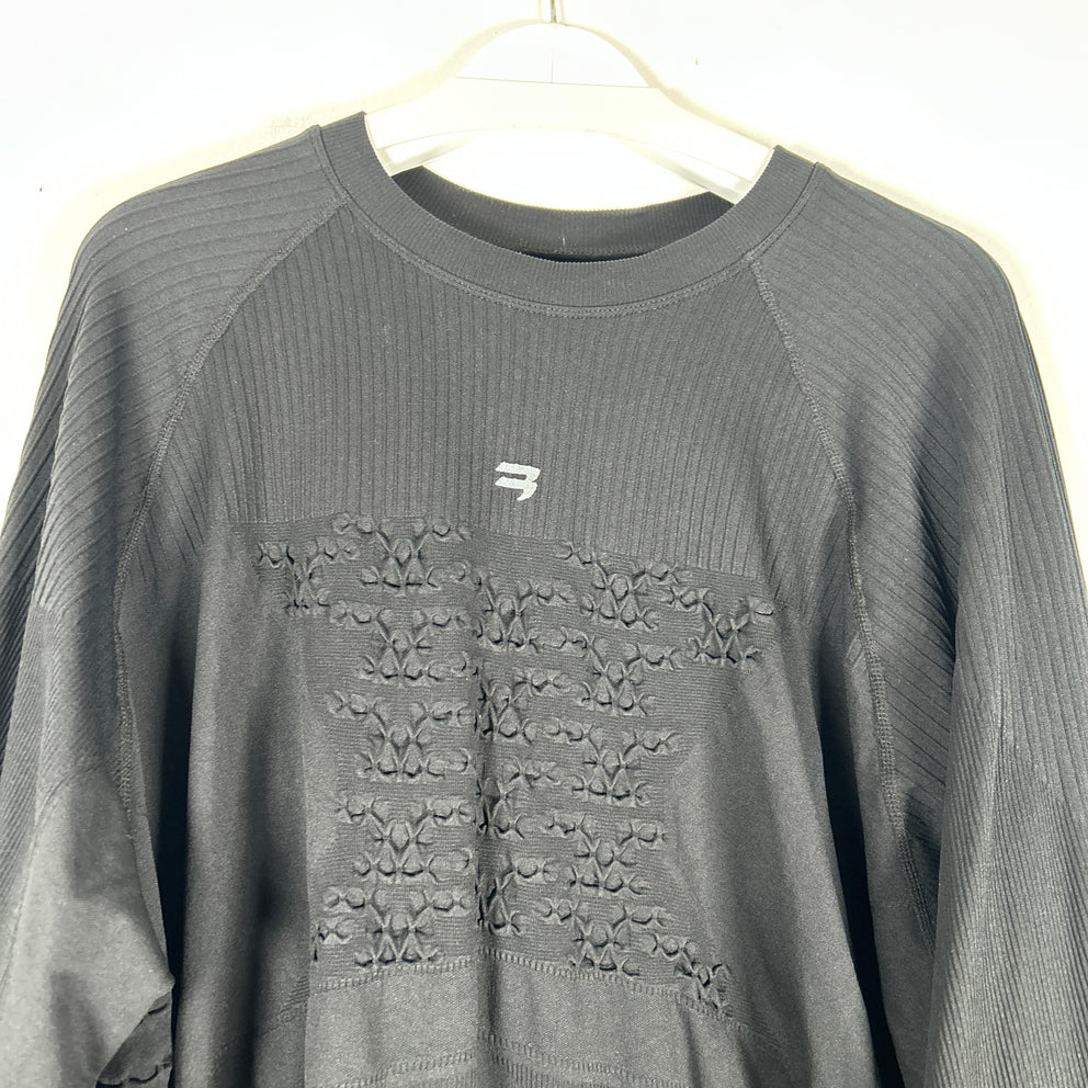 Balenciaga Oversized 'Energy Accumulator' Black Longsleeve Size S