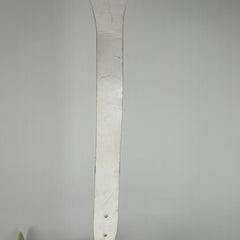 Ann Demeulemeester White Leather Extended Strap Belt Size 32