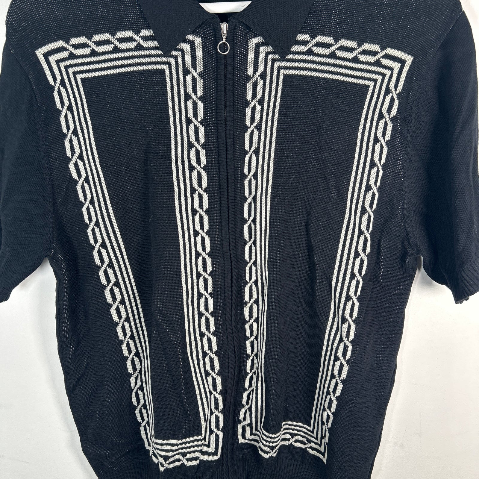Supreme SS17 Weave Knit Zip Polo Size S