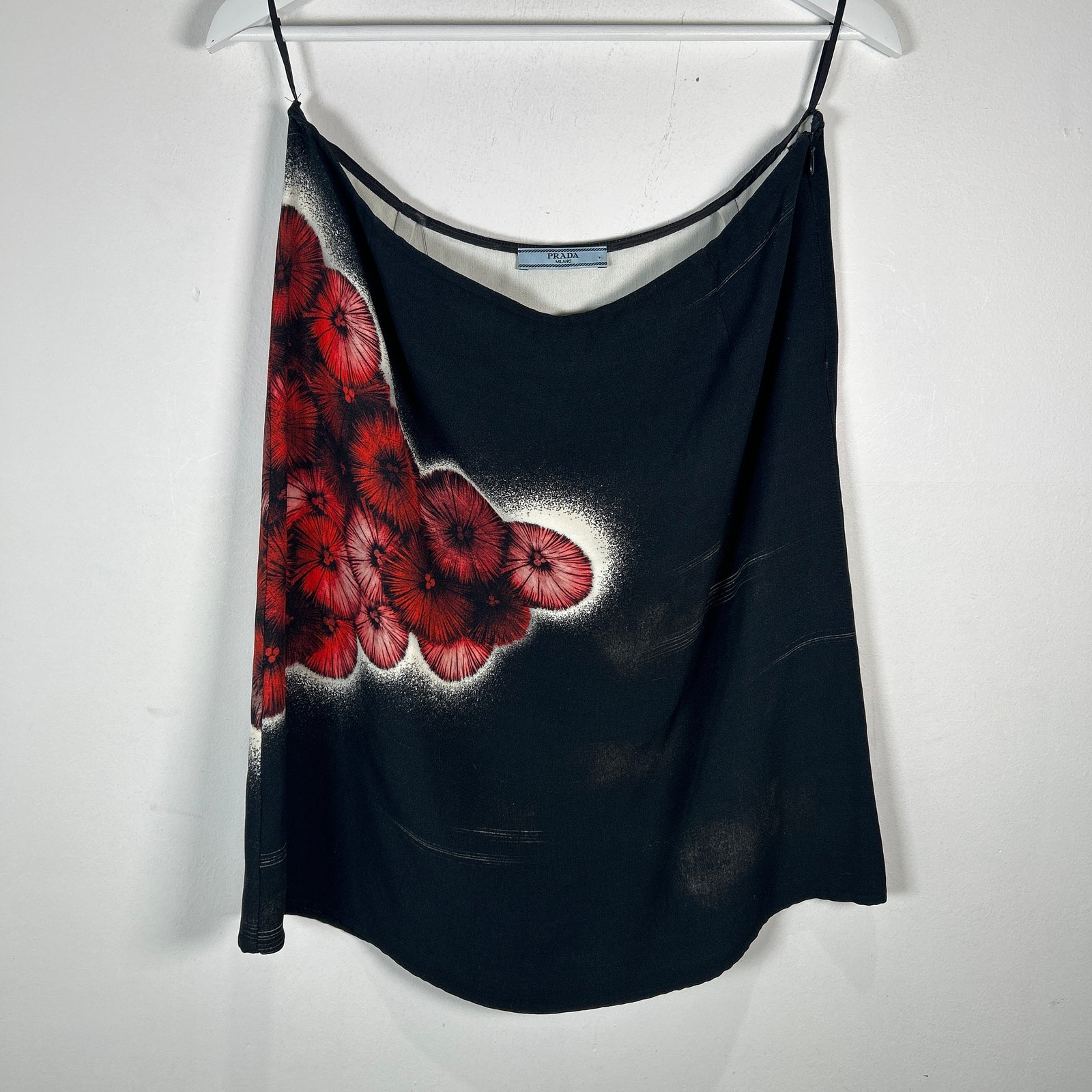 Prada FW13 Runway Floral Print Pencil Skirt Size 46