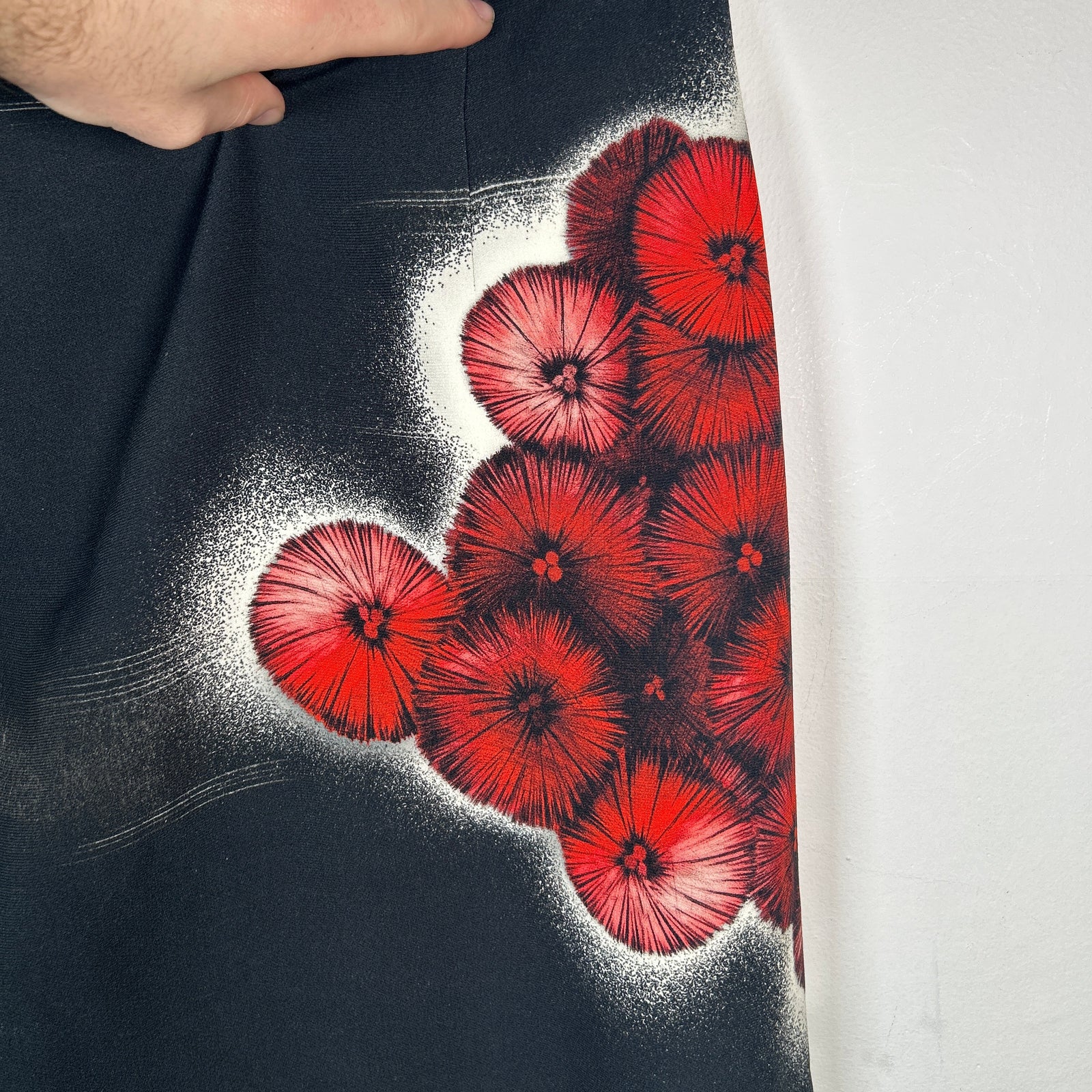 Prada FW13 Runway Floral Print Pencil Skirt Size 46