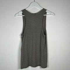 Saint Laurent Pinstripe Logo Tank Top Size L